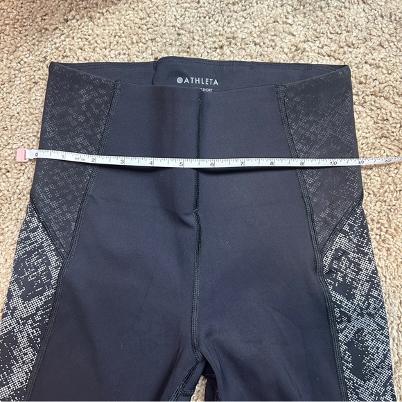 Athleta Stay Fly 9" Biker Shorts- Black Gym Workout Athletic Activewear - Picture 4 of 6